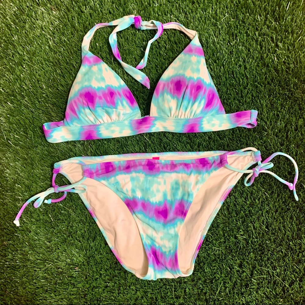 Victoria’s Secret Tie Dye Pastel Halter Bikini